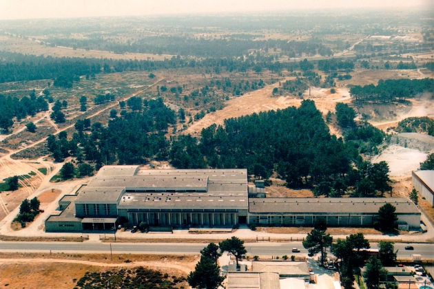 Factory building in Barreiro, during the 90's